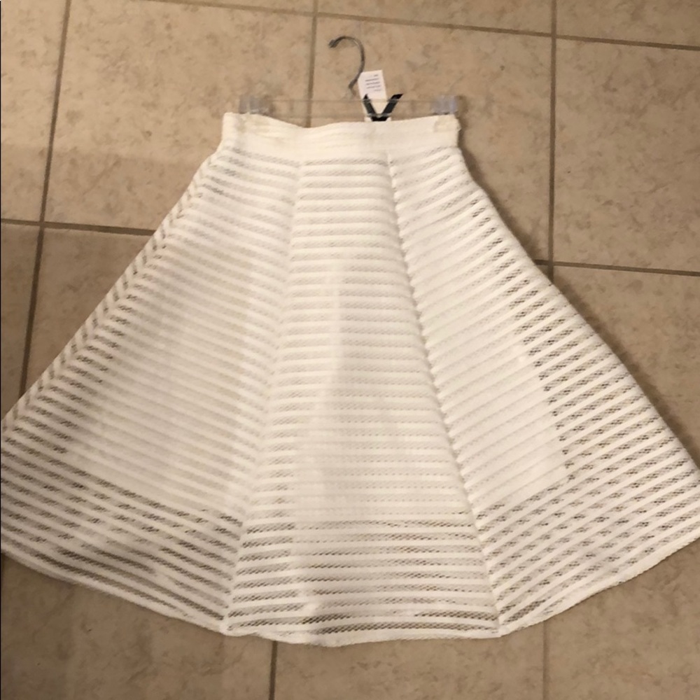 TFNC London white glamour MIDI Skirt high waist